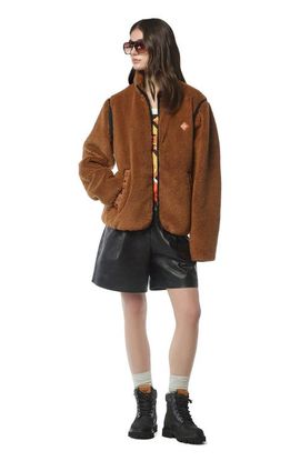 MCM MCM Fleece Jacket w/ Detachable Sleeves