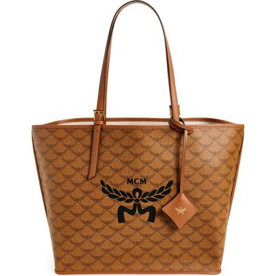 MCM MCM Himmel Lauretos Coated Canvas Shopper Bag