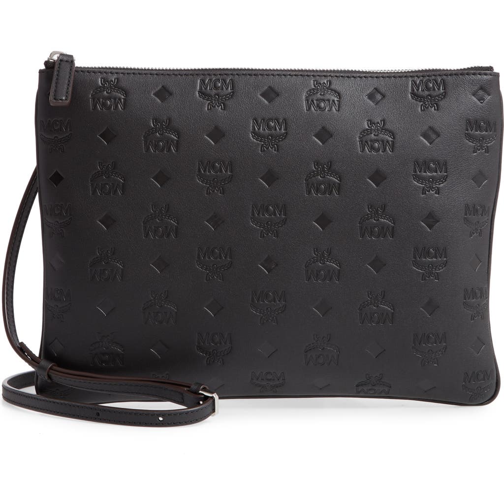 MCM MCM Klara Monogram Calfskin Leather Crossbody Pouch