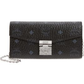 MCM MCM Large Patricia Visetos Canvas Wallet on a Chain