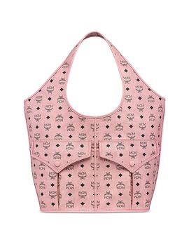 Mcm Mcm Leni Visetos Canvas Shopper Bag