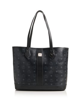 Mcm Mcm Liz Medium Visetos Leather Shopper Tote