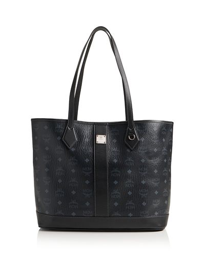 Mcm Mcm Liz Medium Visetos Leather Shopper Tote