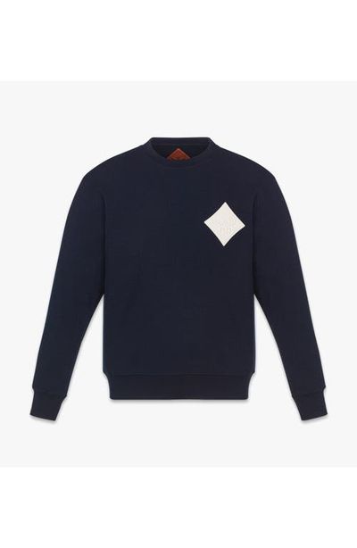 MCM MCM Logo Patch Bouclé Sweatshirt