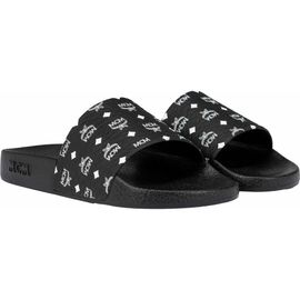 MCM MCM Male Monogram Print Rubber Slides