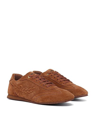 Mcm Mcm Men's Federlite Lo Sneakers in Laurel Suede Leather