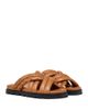 Mcm Mcm Men's Monogram Print Cross Sandals in Lamb Leather - 1