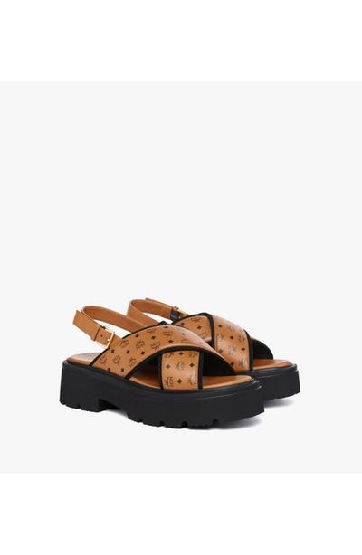 MCM MCM Monogram Platform Sandals