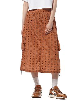 Mcm Mcm Monogram Print Skirt in Econyl