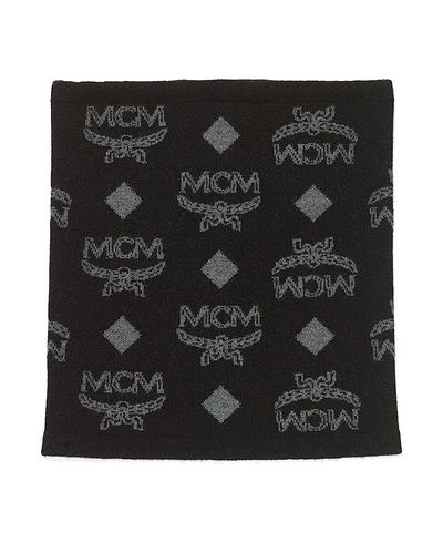 Mcm Mcm Neck Warmer in Monogram Wool Jacquard