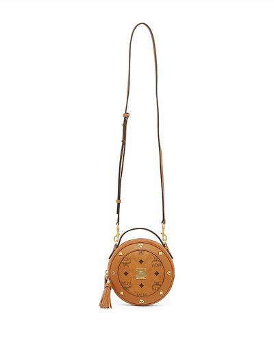 Mcm Mcm Pina Small Visetos Leather Crossbody