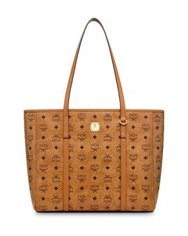 Mcm Mcm Toni Visetos Canvas Shopper Bag