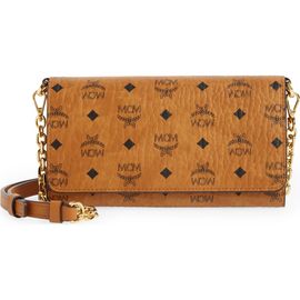 MCM MCM Visetos Coated Canvas Crossbody Wallet