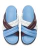 Mcm Mcm Women's Monogram Cross Sandals in Lamb Leather - 5