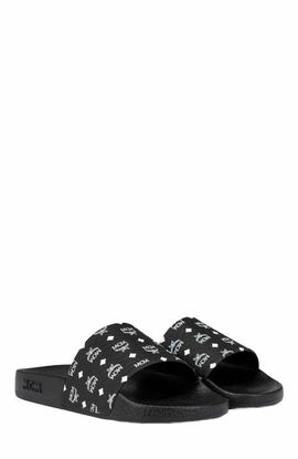 MCM MCM Women's Monogram Print Rubber Slides