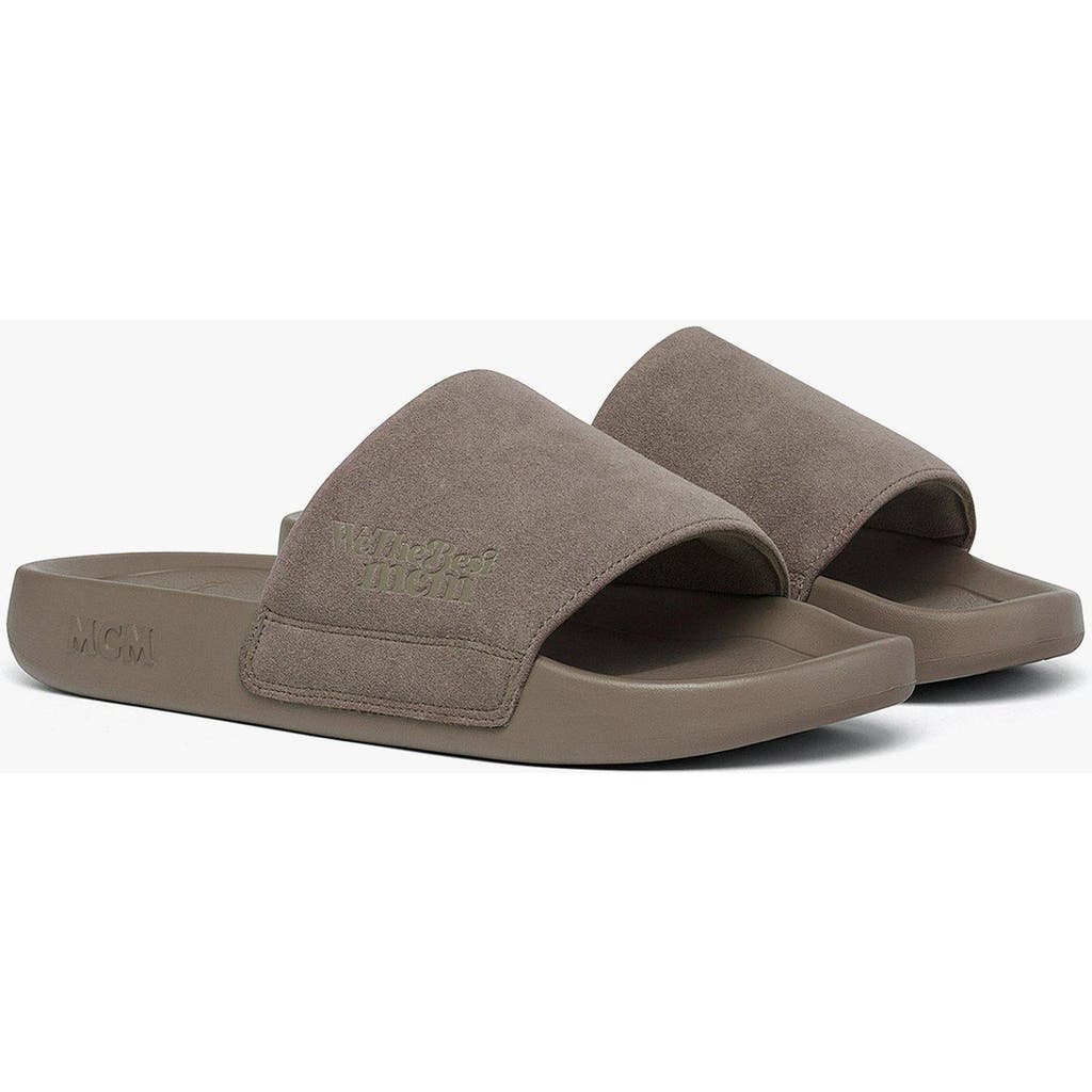 MCM MCM x We The Best Ultrasuede Slides
