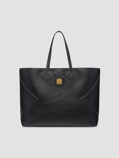 MCM Women's Dia Extra-Large Leather Shopper Tote Bag