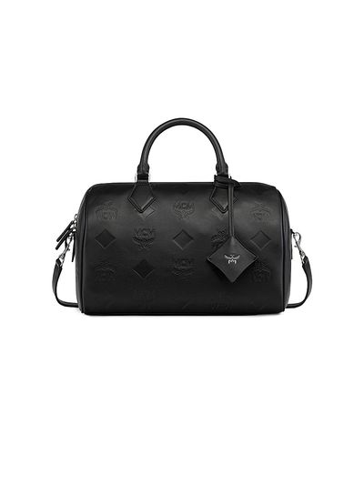 MCM Women's Medium Ella Leather Boston Bag