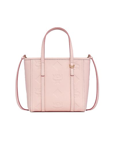 MCM Women's Mini Toni Visetos Cotton Shopper Tote Bag