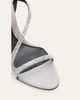 McQueen 90mm Skull Embellished Satin Ankle-Strap Sandals - 3