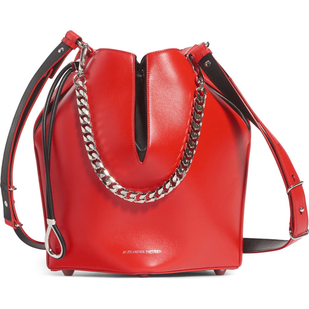 McQueen Alexander McQueen Leather Bucket Bag