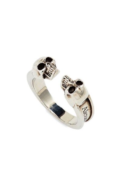 McQueen Alexander McQueen Men's Double Skull Ring