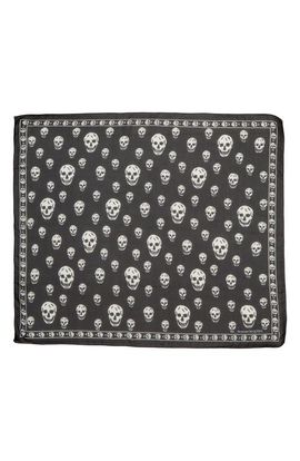 McQueen Alexander McQueen Skull Silk Scarf