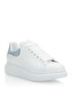 Mcqueen Alexander McQueen Women's Denim Heel Tab Oversized Platform Sneakers - 1
