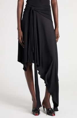 McQueen McQueen Asymmetrica Jersey Skirt