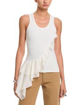 Mcqueen McQueen Asymmetrical Ruffle Tank Top