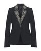 Mcqueen McQueen Bead & Crystal Embroidered Lapel Single Breasted Jacket - 6
