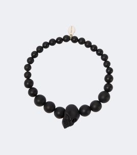 McQueen McQueen Beaded skull bracelet