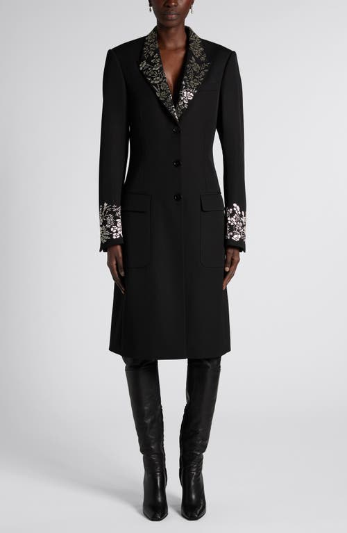 McQueen McQueen Beaded Wool Coat