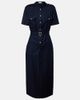 McQueen McQueen Belted shirt dress - 1