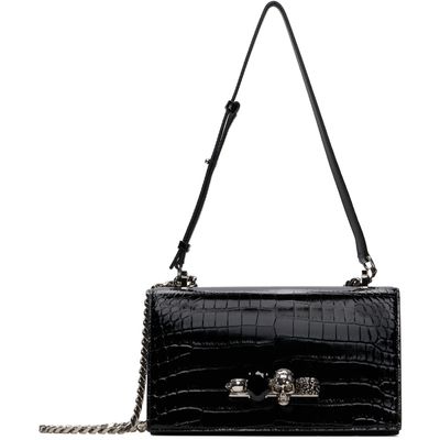 McQueen McQueen Black Jewelled Satchel