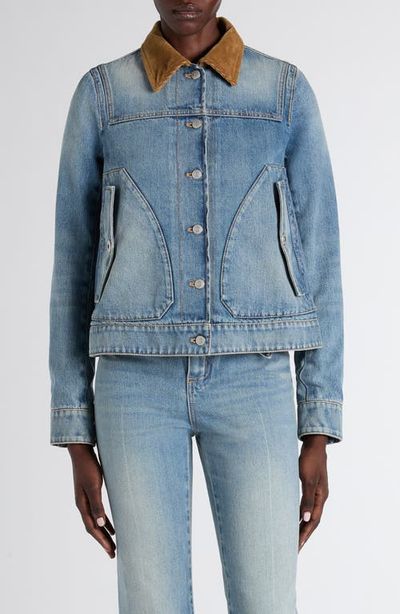 McQueen McQueen Boxy Denim Jacket