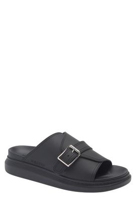 McQueen McQueen Buckle Rubber Slide Sandal