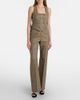 McQueen McQueen Country Check high-rise wool straight pants - 2