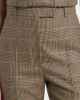 McQueen McQueen Country Check high-rise wool straight pants - 4