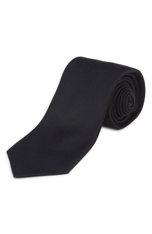 McQueen McQueen Crystal Embellished Silk Twill Tie