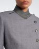 McQueen McQueen Double-breasted peplum wool blazer - 4