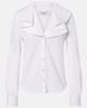 McQueen McQueen Draped cotton poplin shirt - 1