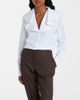 McQueen McQueen Draped cotton poplin shirt - 2