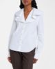 McQueen McQueen Draped cotton poplin shirt - 4