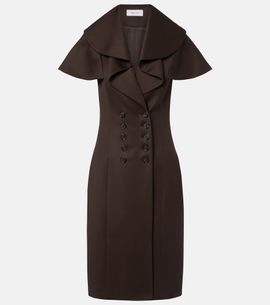 McQueen McQueen Draped wool minidress