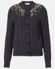 McQueen McQueen Embellished wool and cashmere cardigan - 1