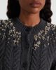 McQueen McQueen Embellished wool and cashmere cardigan - 4