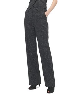 Mcqueen McQueen Flecked Pinstripe Pants