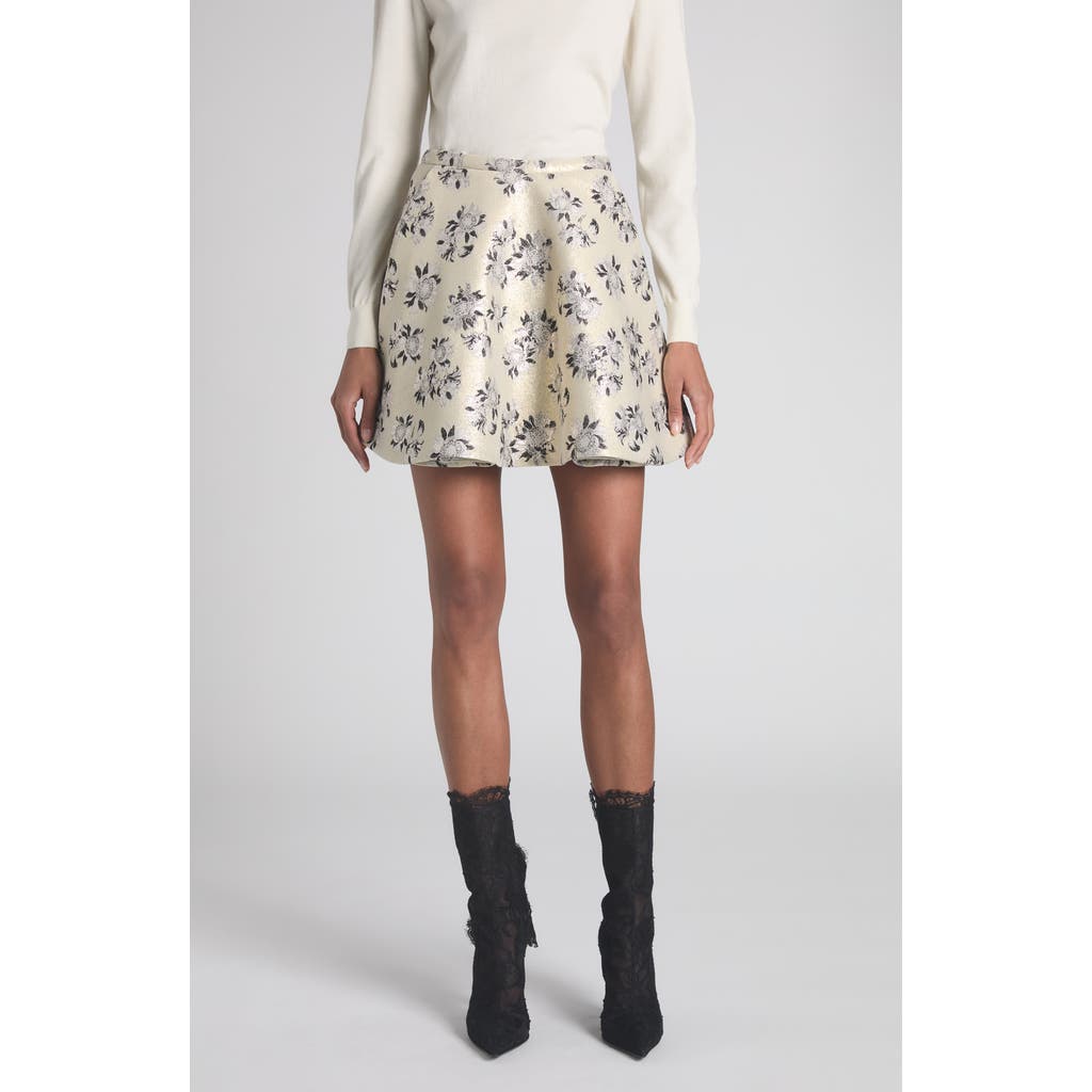 McQueen McQueen Floral Brocade Miniskirt