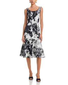 Mcqueen McQueen Floral Jacquard Midi Dress